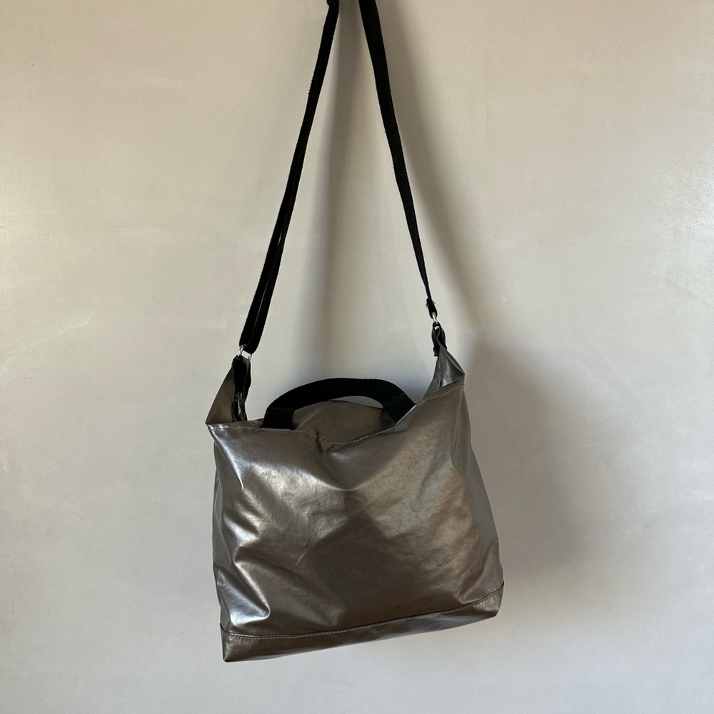 Metallic Silver Shoulder Bag